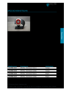 2PCS Produktdatenblatt Sicherheitsuhr K R6 pdf